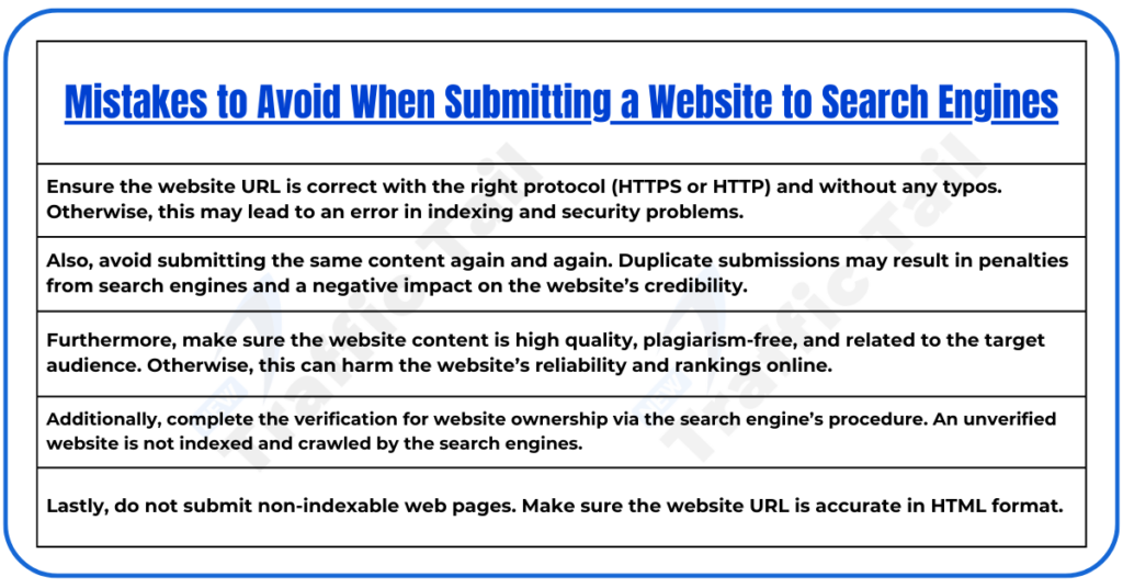 Search Engine Submission Sites