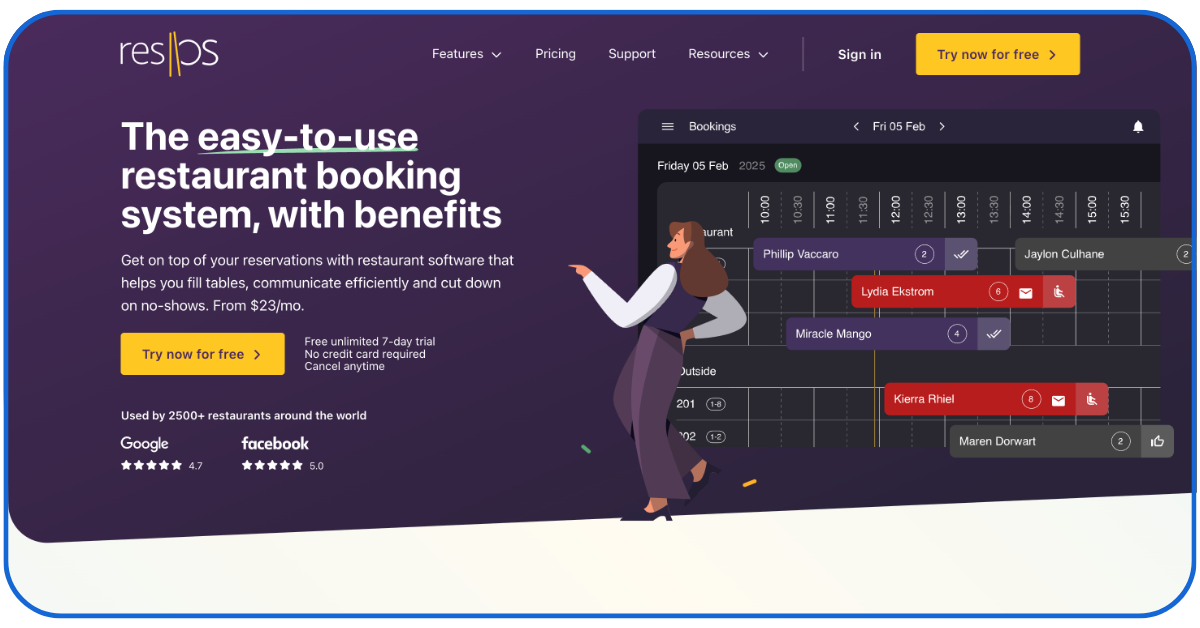 best restaurant reservation software