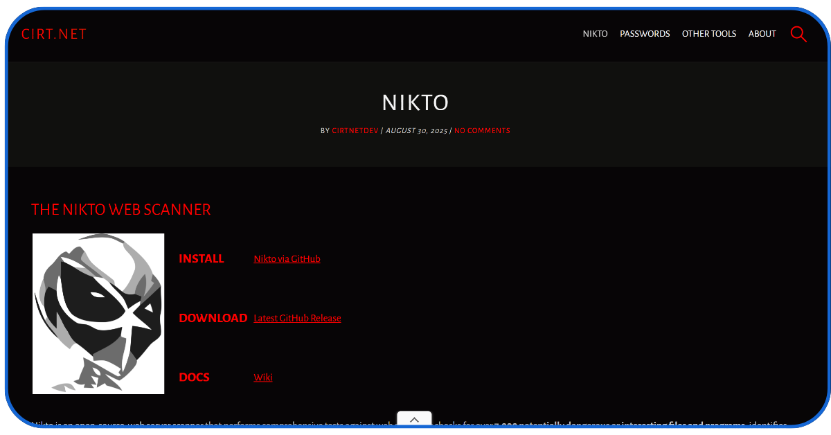 Website Vulnerability Scanners