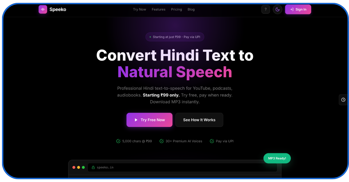 Free Hindi AI Voice Generators
